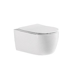Унитаз подвесной Aquatek Европа AQ1106-00 белый, с крышкой микролифт, безободковый купить в интернет-магазине Sanbest
