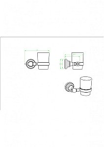 Стакан для зубных щеток CeramaLux Elegance 95802 черный матовый купить в интернет-магазине сантехники Sanbest