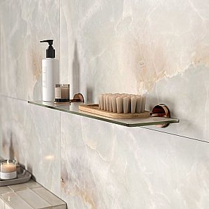 Полка WasserKRAFT Asphe K-77724 розовое золото купить в интернет-магазине сантехники Sanbest