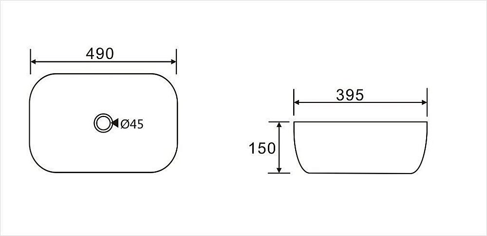 Раковина Koller Pool ROUND 49 RN-0490-WB белая купить в интернет-магазине Sanbest
