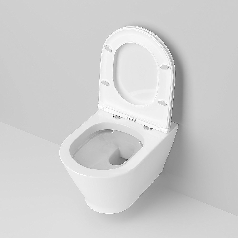 Унитаз подвесной Ambassador Elysium 183K19002RS безободковый, с крышкой микролифт, белый купить в интернет-магазине Sanbest