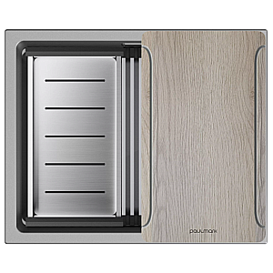 Кухонная мойка Paulmark Lumi-Multi Sink 55 LU-MULTI 55-GRM серый металлик купить в интернет-магазине сантехники Sanbest