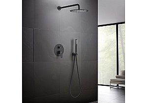 Душевая система Aquatek Бетта AQ1172MB черная матовая купить в интернет-магазине сантехники Sanbest