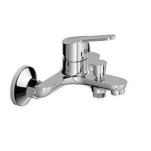 Смеситель для ванны с душевой колонной Dorff Norma D0711010 хром купить в интернет-магазине сантехники Sanbest