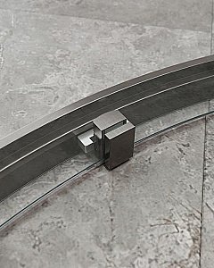 Душевой уголок Cezares Molveno 90x120 RH-1-120/90-C-GM-IV стекло прозрачное/профиль матовая оружейная сталь купить в интернет-магазине Sanbest