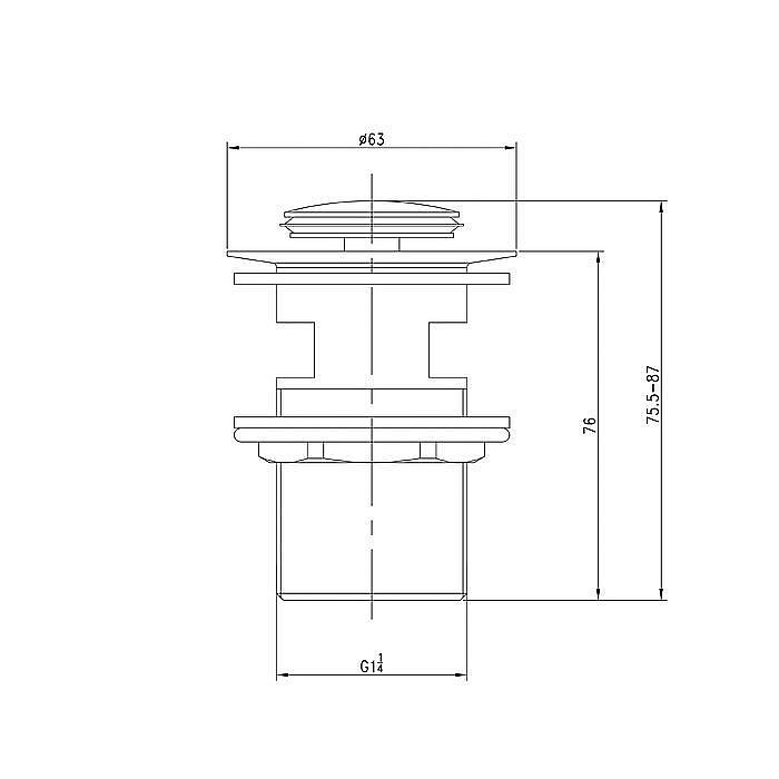 Донный клапан Iddis Slide SLIGM00i88 купить в интернет-магазине сантехники Sanbest