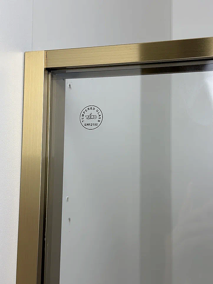 Душевой уголок Timo TTSS-100/17C-8L/R 100х100 профиль золото матовое/стекло прозрачное купить в интернет-магазине Sanbest