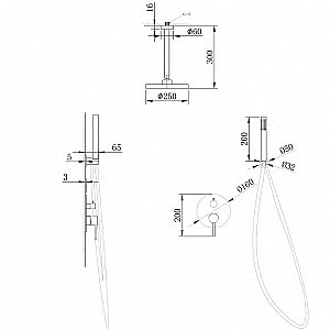 Душевая система Abber Emotion AF8821NG никель купить в интернет-магазине сантехники Sanbest