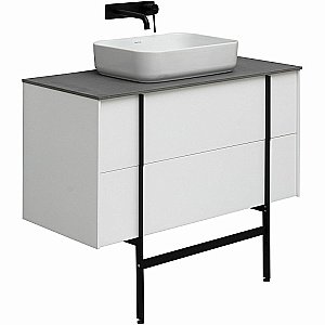 Тумба с раковиной Allen Brau Reality 100 1.32007.WM белый матовый для ванной в интернет-магазине Sanbest