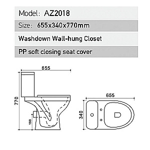 Инсталляция для унитаза Azario AZ-8010-1000 купить в интернет-магазине сантехники Sanbest