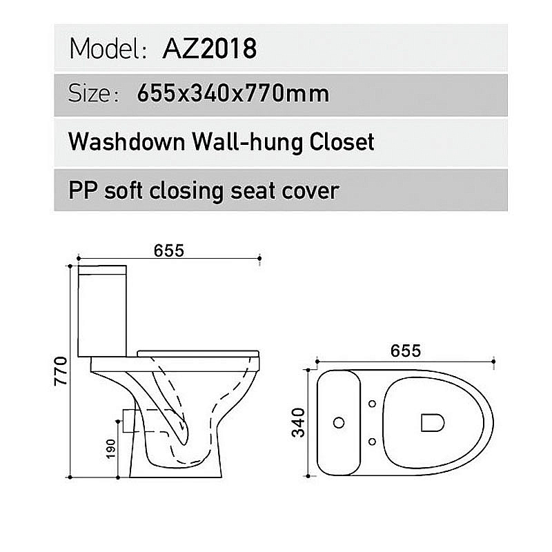 Инсталляция для унитаза Azario AZ-8010-1000 купить в интернет-магазине сантехники Sanbest