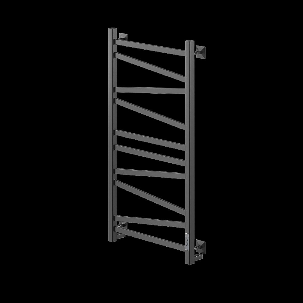 Полотенцесушитель электрический Veconi Barro-C B10050B-C черный купить в интернет-магазине сантехники Sanbest