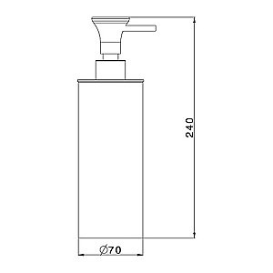 Диспенсер настольный Cisal VITA VI09061040 белый матовый/черный матовый купить в интернет-магазине сантехники Sanbest