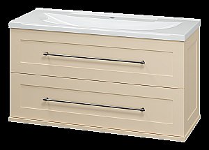 Тумба с раковиной Misty Марта -100 П-Мрт09100-031П2Я бежевый для ванной в интернет-магазине Sanbest