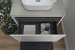Тумба с раковиной Aquanet Nova Lite 242275 75 белый для ванной в интернет-магазине Sanbest