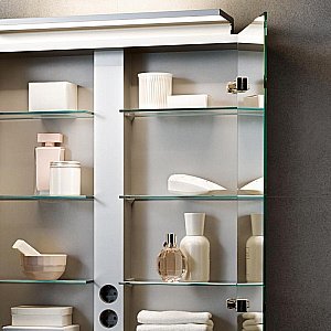 Зеркальный шкаф KEUCO Royal L1 13604171302 100 серебро купить в интернет-магазине сантехники Sanbest