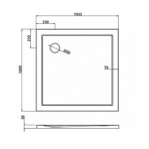 Душевой поддон Burlington Zamori Z1162 100х100 белый купить в интернет-магазине Sanbest