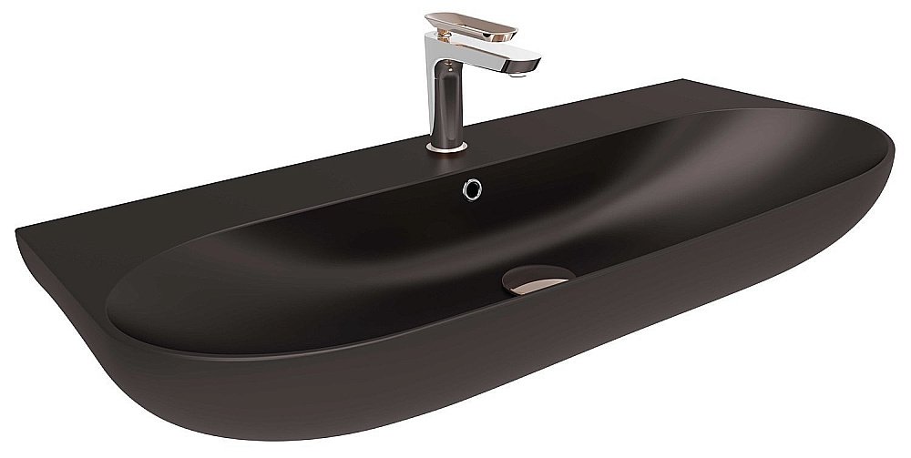 Раковина Bien Vokha 90 MDLS09001FD1B7000 черная матовая купить в интернет-магазине Sanbest