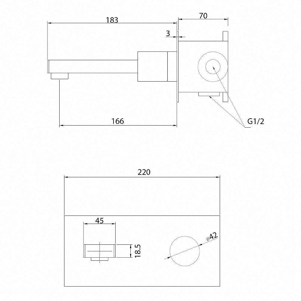 Смеситель для раковины ABBER Rund AF8712 хром купить в интернет-магазине сантехники Sanbest