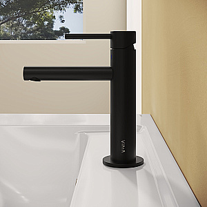 Смеситель для раковины VitrA Origin A4255636WTC матовый черный купить в интернет-магазине сантехники Sanbest