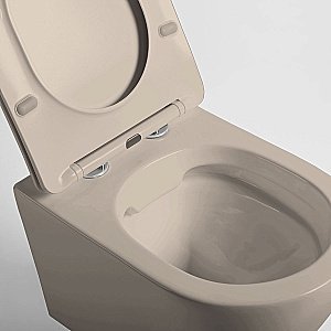 Унитаз Vincea Globo VT1-14SMC безободковый, с крышкой микролифт, капучино матовый купить в интернет-магазине Sanbest