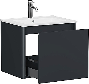 Тумба с раковиной Allen Brau Gravity 60 1.370012.AM антрацит матовый для ванной в интернет-магазине Sanbest