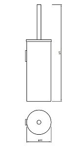 Ершик для туалета Migliore Fortis 31769 черный купить в интернет-магазине сантехники Sanbest