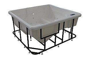 Минибассейн Радомир  Цезарь Silver 1-30-0-0-0-0501С 190х175 Серый мрамор купить в интернет-магазине Sanbest