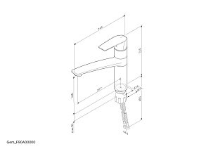Смеситель для кухни AM.PM Gem F90A00000 купить в интернет-магазине сантехники Sanbest
