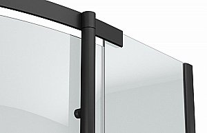 Душевой уголок Bravat BLACKLINE BS090.1110A 90х90 стекло прозрачное/профиль черный купить в интернет-магазине Sanbest