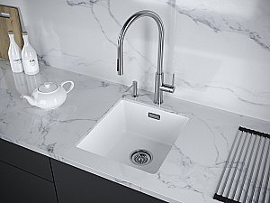 Кухонная мойка Paulmark LUMI 41UNI LU41-WH белый купить в интернет-магазине сантехники Sanbest