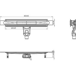 Душевой лоток Timo Premium SP-80-S50R купить в интернет-магазине Sanbest
