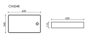 Раковина Ceramica Nova Element CN5048 белая купить в интернет-магазине Sanbest