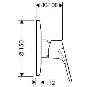 Смеситель для душа Hansgrohe Focus E2 31967000 купить в интернет-магазине сантехники Sanbest