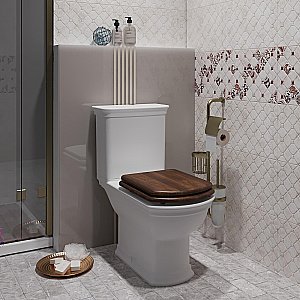 Унитаз-компакт напольный Опадирис Риспекто OS39722N белый, с бачком, с крышкой микролифт купить в интернет-магазине Sanbest