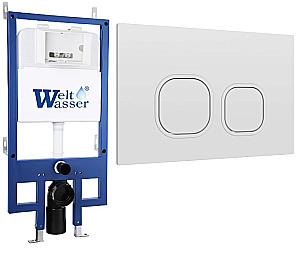 Инсталляция для унитаза WeltWasser WW BAMBERG 545 WT-N 10000014425 кнопка белая купить в интернет-магазине сантехники Sanbest