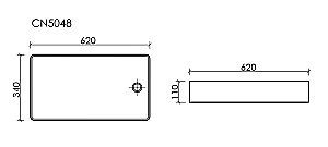 Раковина Ceramica Nova Element CN5048 белая купить в интернет-магазине Sanbest