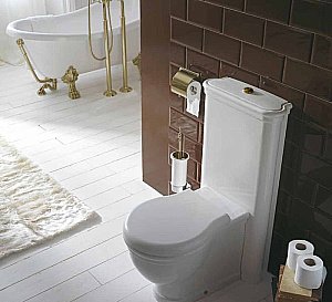 Унитаз напольный Globo Paestum PA025.BI бронза купить в интернет-магазине Sanbest