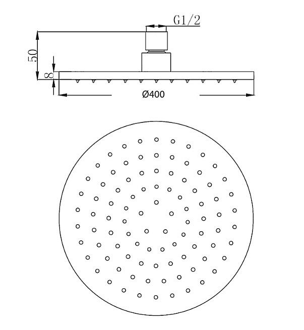 Верхний душ Migliore LATINO 29681 хром купить в интернет-магазине сантехники Sanbest