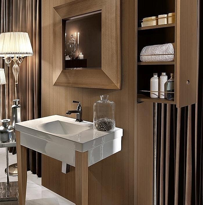 Раковина Kerasan Bentley 80 3930 bi*1 белая купить в интернет-магазине Sanbest