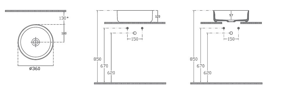 Раковина ISVEA Infinity 36 10NF65042SV-2P изумрудный матовый купить в интернет-магазине Sanbest