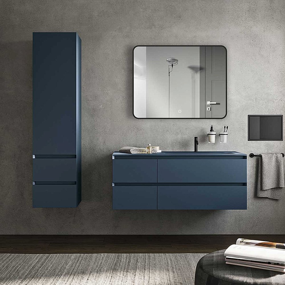 Зеркало с подсветкой Vincea VLM-3VC900B 90 черное в ванную от интернет-магазине сантехники Sanbest