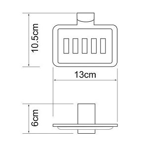 Мыльница решетка WasserKRAFT Leine К-5069WHITE купить в интернет-магазине сантехники Sanbest