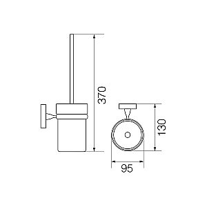Ершик для туалета Veragio Stanford Bonjour VR.BNR-7890.BR купить в интернет-магазине сантехники Sanbest