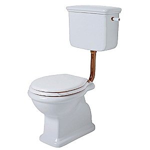 Унитаз SIMAS Lante LA02 с боковой ручкой бронза, белый купить в интернет-магазине Sanbest