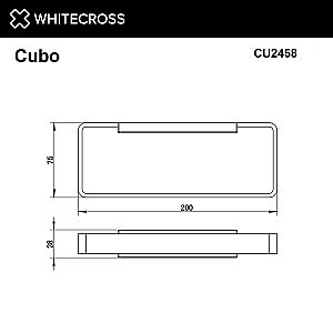 Полотенцедержатель WhiteCross Cubo CU2458NIB никель брашированный купить в интернет-магазине сантехники Sanbest