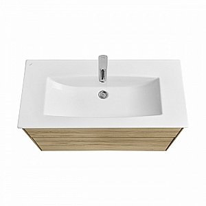 Тумба с раковиной Акватон Либерти 100 дуб эльвезия для ванной в интернет-магазине Sanbest