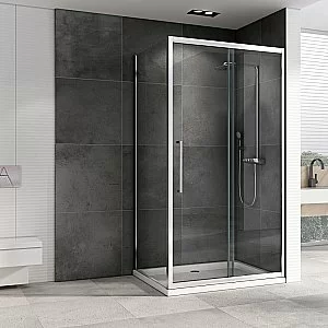 Душевой уголок ABBER Schwarzer Diamant 100х60 AG301005-S605 стекло прозрачное/профиль хром купить в интернет-магазине Sanbest