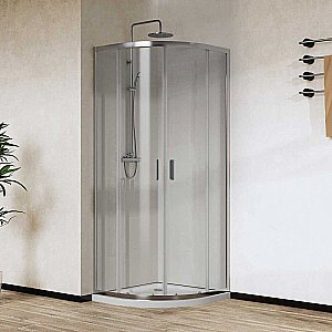 Душевой уголок Vincea City VSQ-5CT800CL 80х80 стекло прозрачное/профиль хром купить в интернет-магазине Sanbest