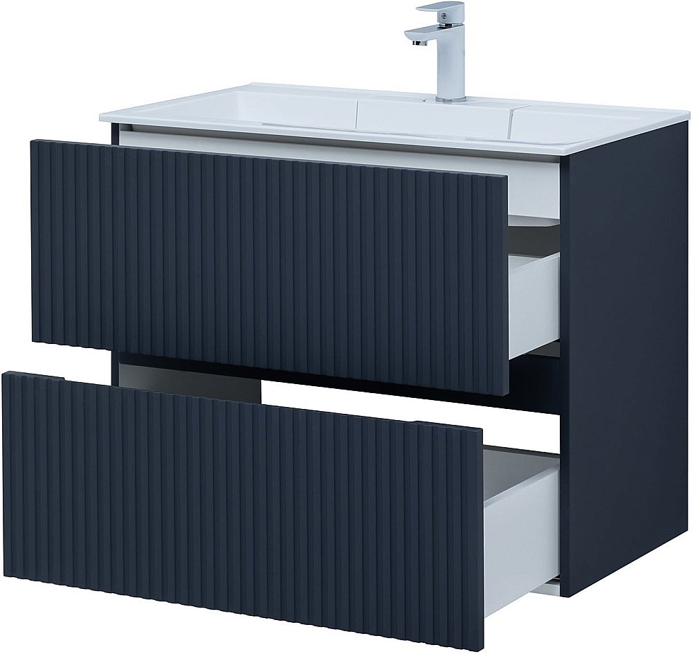 Тумба с раковиной Aquanet Джейн 80 маренго для ванной в интернет-магазине Sanbest